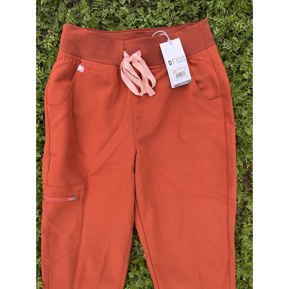 FIGS Scrub Pants Womens XS Auburn High Waisted Zamora Jogger Cargo Drawstring - Picture 3 of 11